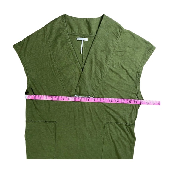 Stitchdrop ✧ Nordstrom Lagenlook V-Neck Pocket Midi Dress | M - Picture 7 of 10